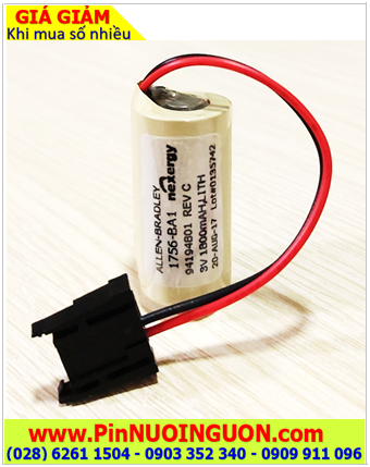 Pin Allen Bradley 1756-BA1; Pin 1756-BA1; Pin nuôi nguồn Allen Bradley AB 1756-BA1 lithium 3v _Made in Japan